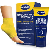 Dr. Scholl's Overnight Renewal Cream jar delivers deep hydration overnight.