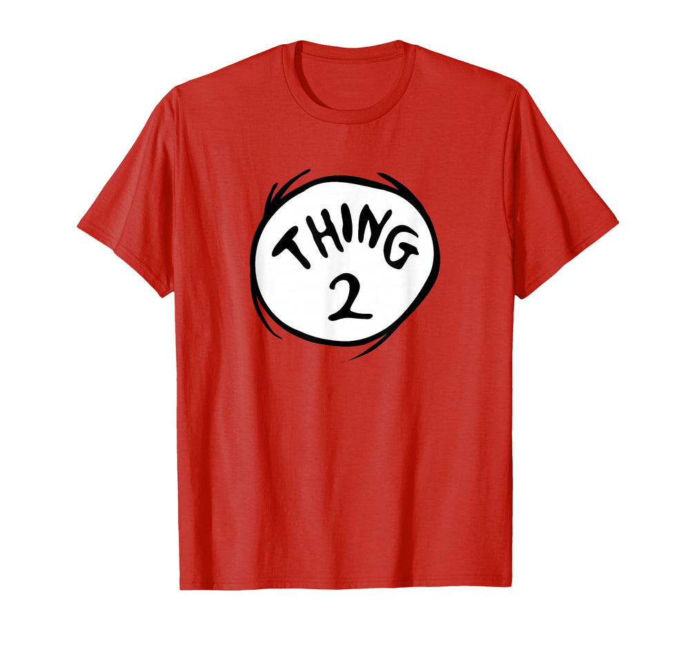 Dr. Seuss Thing 2 emblem tee, soft breathable fabric for everyday wear