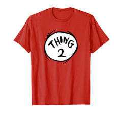 Dr. Seuss Thing 2 emblem tee, soft breathable fabric for everyday wear
