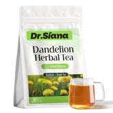 Dr. Siana dandelion root tea bags in a box for convenient daily brewing.