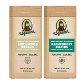Dr. Squatch Birchwood Breeze bottle with long-lasting masculine scent for daily showers.