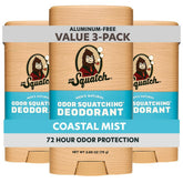 Dr. Squatch Coastal Mist 3-pack front view for all-day odor control.