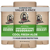 Dr. Squatch Cool Fresh Aloe deodorant stick for all-day odor control.