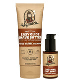 Dr. Squatch Easy-Glide Butter being applied for a smooth shave