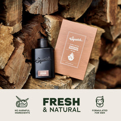 Dr. Squatch packaging highlights Wood Barrel Bourbon inspiration for rugged style