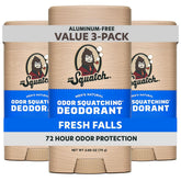 Dr. Squatch Fresh Falls deodorant stick front view with aluminum-free protection