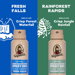 Fresh Falls and Rainforest Rapids scent profile with mint and cedarwood notes