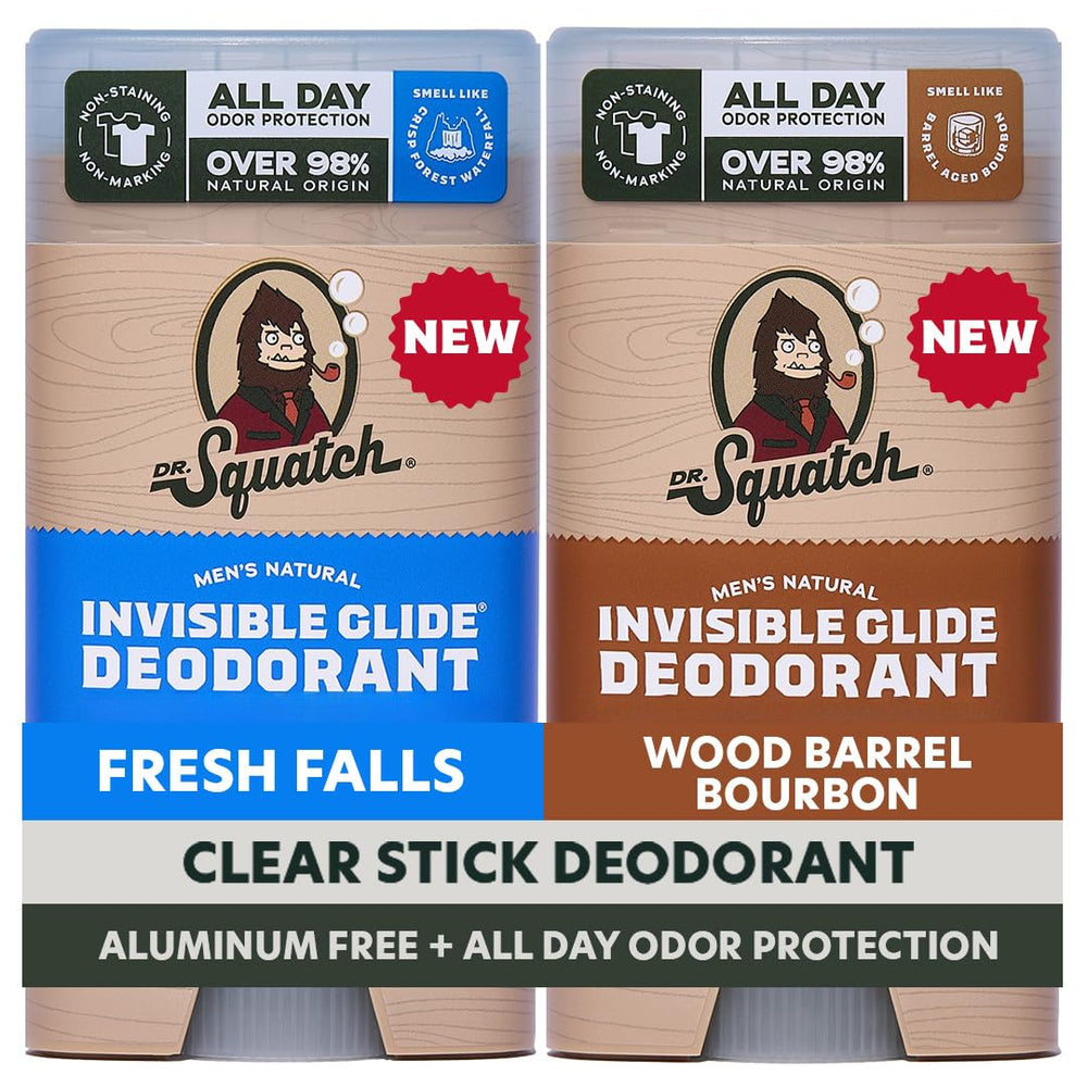 Dr. Squatch Invisible Glide Fresh Falls bottle for all-day freshness