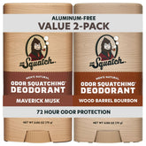 Dr. Squatch Maverick Musk packaging highlights natural protection.