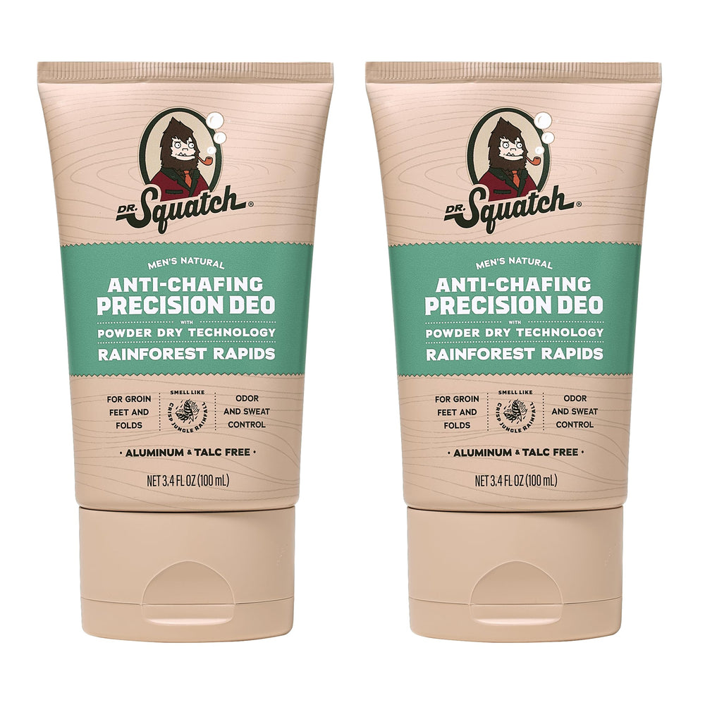 Dr. Squatch Whole Body Deodorant Rainforest Rapids bottle front for all-day freshness.