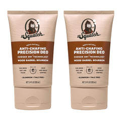 Dr. Squatch Wood Barrel Bourbon deodorant 2-pack for all-day odor and sweat control.