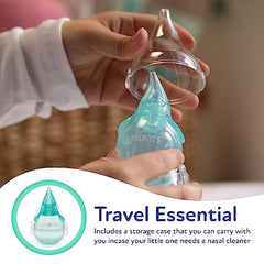 Dr. Talbot's aspirator clear bulb displays mucus collection through the see-through design.