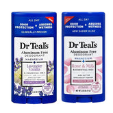 Dr Teal's Vanilla Lavender deodorant bottle with a fresh fragrance for daily use.