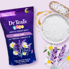 Dr Teal's Kids Gentle Sleep Soak pack of 3 for a soothing bedtime ritual.