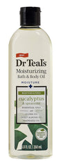 Close-up of Dr Teal's Bath & Body Oil absorbing quickly for hydration