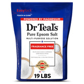 Dr Teal's Pure Epsom Salt bulk bag ready for home use and storage.