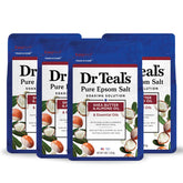 Dr Teal's Pure Epsom Salt Soak bottle ready for a relaxing bath.