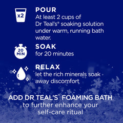 Dr Teal's Snowy Night essential oil blend for relaxation.