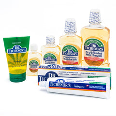 Diluted rinse from Dr. Tichenor's for daily oral hygiene and fresh breath