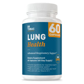 Dr. Tobias Lung Health bottle pour for easy daily dosing and respiratory support.