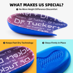 DR.TUCKER+ Self-adhesive base close-up shows secure attachment without residue.