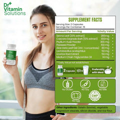 DR VITAMIN SOLUTIONS 60-count bottle packaging highlights detox routine support