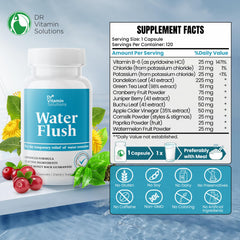 DR VITAMIN SOLUTIONS diuretic pills capsules closeup showcasing easy-to-take daily capsules