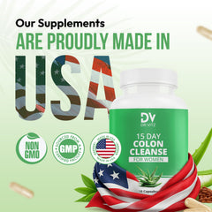 Dr Vitz capsules closeup showing herbal and probiotic blend for digestive support