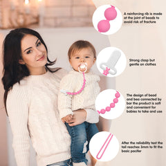 Draklary beaded design enhances outfits while soothing gums.