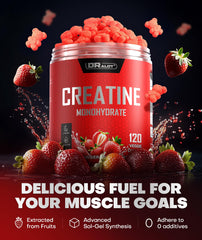 Dralot Creatine Monohydrate Gummies on-the-go packaging for gym use