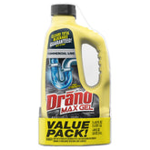 Drano Max Gel bottle pour demonstrates fast-acting clog cleanup at the sink.