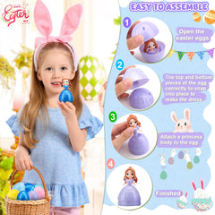 DREACAREFT colorful princess dolls inside eggs spark imaginative play.