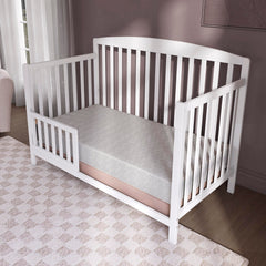 Dream On Me Honeycomb orthopedic mattress side view showing dual-sided design for growth