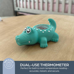 Dreambaby crocodile thermometer doubles as a room temperature monitor for nursery