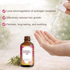 DreamCatching Cyperus Rotundus Oil on legs demonstrates gentle hydration.