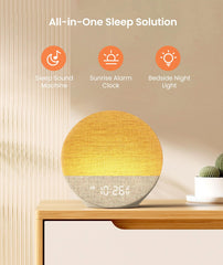 Dreamegg Sunrise 1 offers 29 soothing sounds to aid bedtime relaxation.