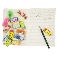 Dreamm sakura-style erasers brighten desks and encourage organized notes