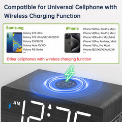 DreamSky clock with USB port for charging an extra device