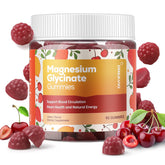 DREAVIO Magnesium Glycinate Gummies front label in cherry flavor for daily calm