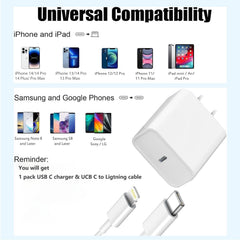 DreemTeam USB-C to Lightning cable, 6 ft, built for durability and reach.