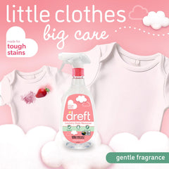Dreft bedding and blanket stain remover in action on soft fabrics.