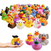 The Dreidel Company eye-poppers rubber ducks in a 12-pack spark bath time fun.