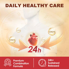 DRFOSTER CoQ10 absorption boost with MCT and black pepper for enhanced uptake.
