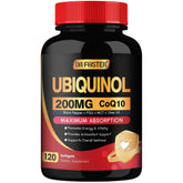 DRFOSTER CoQ10 ubiquinol softgels bottle showing premium packaging for daily energy support