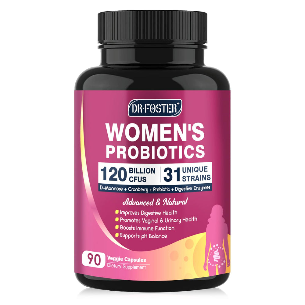 DRFOSTER Probiotics Women bottle for daily gut balance.