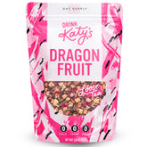 Drink Katy's Dragonfruit Loose Leaf Tea being poured for a refreshing iced tea.