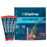DripDrop Fruit Punch packet for quick on-the-go hydration