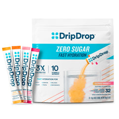 DripDrop Cherry Limeade hydration packet visual for on-the-go hydration