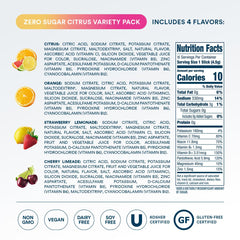 DripDrop sugar-free Strawberry Lemonade stick supports sugar-free hydration.
