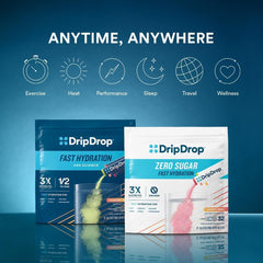 DripDrop Tropical Variety Pack Acai stick ideal for post-yoga refreshment